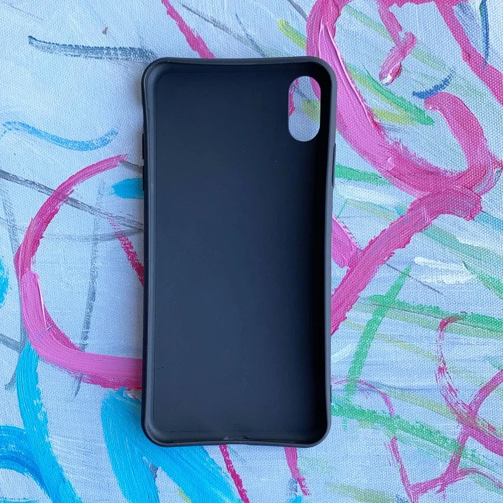 iPhone XS Max Case Pink Blue Leopard Print Cover - Picture 4 of 4